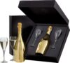 Bottega Prosecco Spumante Gold + Black Giftbox + 2 glazen